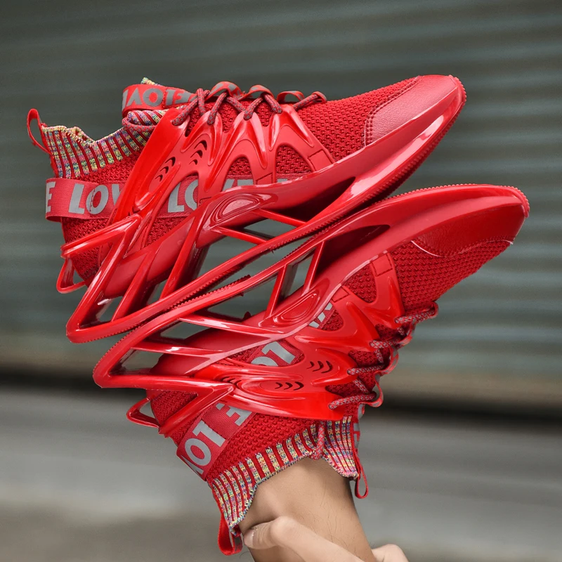 

Men's Casual Sports Shoes Increase Fashion Reflective Running Sneakers Walking Gym Shoes Air cushion shoes Basketball shoes