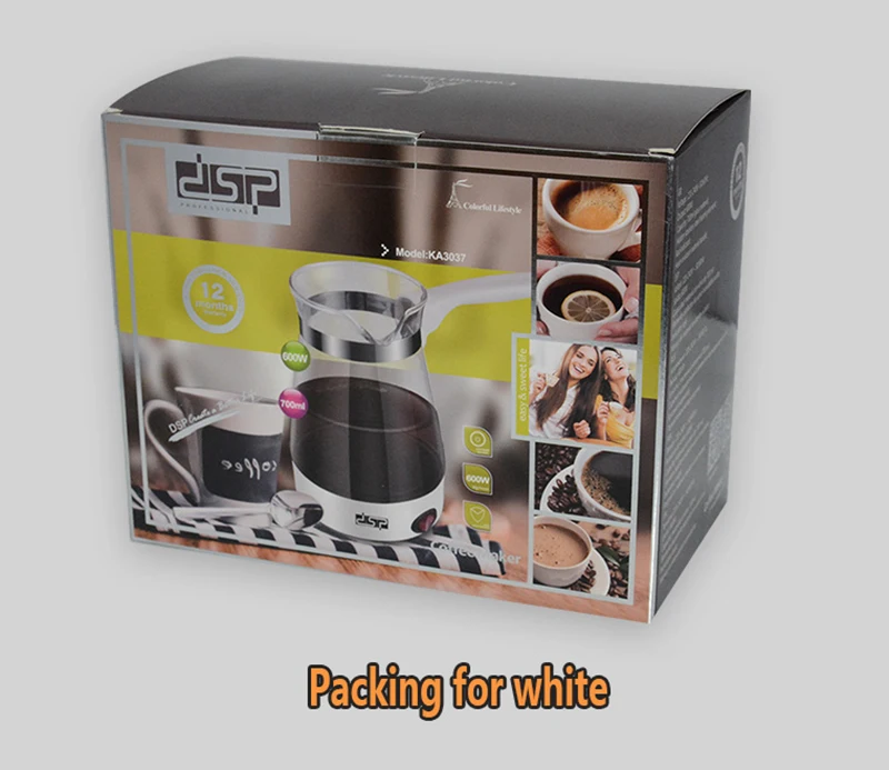 Glass Coffee Machine Turkey Coffee Maker Travel Electrical Coffee Pot Boiled Milk Coffee Kettle for Gift