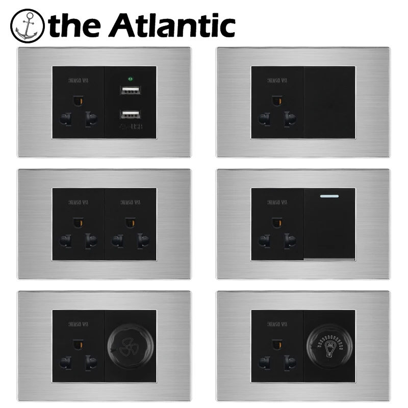 Электрическая розетка с USB 15 А американская Розетка контроллером скорости