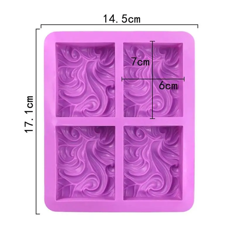 

4Wave Flower Silicone Handmade Soap Mold Cake Mold Aromatherapy Mold DIY Essential Oil Plaster Mold Soap K2Y7