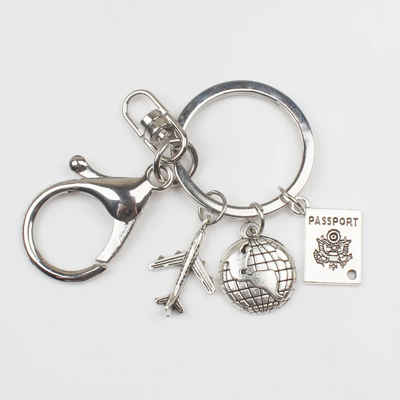 Новинка Лидер продаж брелок для ключей по всему миру воздушный шар модный