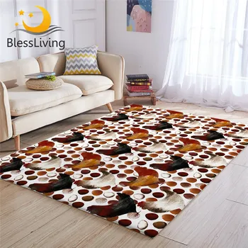 BlessLiving Hen Large Carpets for Living Room Cartoon Animal Center Floor Mat Chicken Egg Soft Area Rug 3D Printed Home Decor 1