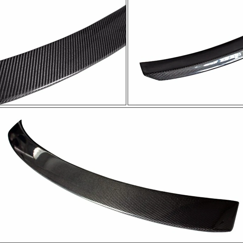 For Mercedes-Benz C Class W204 C180 C200 C300 C260 Spoiler 2007-2014 Carbon Fiber Rear Trunk Lip Roof Wing Car Styling | Автомобили и
