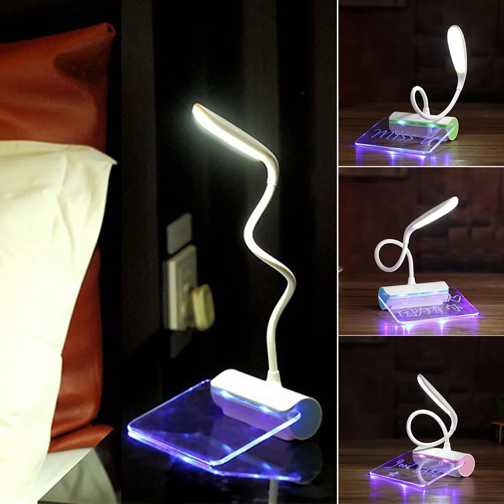 

Novelty LED Table Lamp Eye Protection USB Rechageable Desk Lamp Touch Switch Reading Lamp