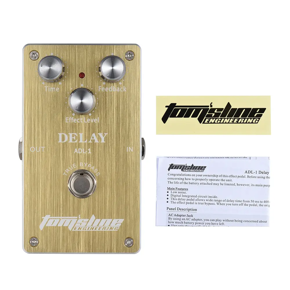 

New Aroma ADL-1 Delay Effect Electric Guitar Effect Pedal True Bypass Aluminum Alloy Housing Guitar Parts & Accessories