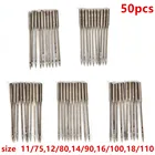 Набор игл для домашней швейной машинки, 50 шт., домашние швейные иглы сделай сам, Швейные аксессуары 1175,1280,1490,16100,18110