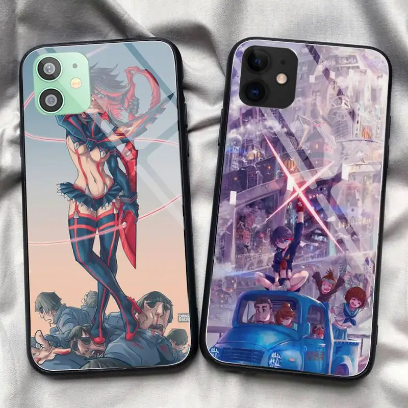 Чехол для телефона из закаленного стекла с аниме Kill La iPhone 11 Pro XR XS MAX 8X7 6S 6 Plus SE 2020 12