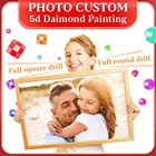 Алмазная живопись на заказ, 5D, сделай сам, частная, фото, круглые и квадратные бриллианты, выливаемые Алмазная вышивка холстом, вышивка крестиком, поделки
