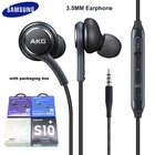 Наушники-вкладыши Samsung Galaxy S8 s9 S10, 3,5 мм, с микрофоном