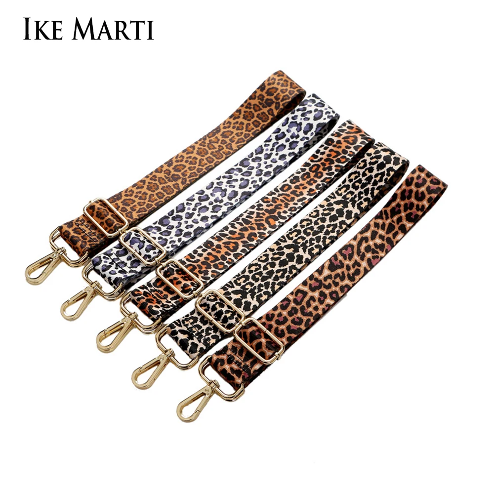 

Леопардовая сумка IKE MARTI, ремешок для женской сумки, Наплечная Сумка, нейлоновый ремень шириной 3,8 см, ремешок через плечо для O-Bag