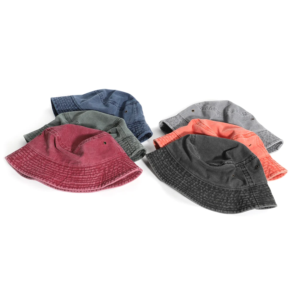 Панама женская однотонная из денима куб шляпа рыбака белая черная унисекс 2021 |