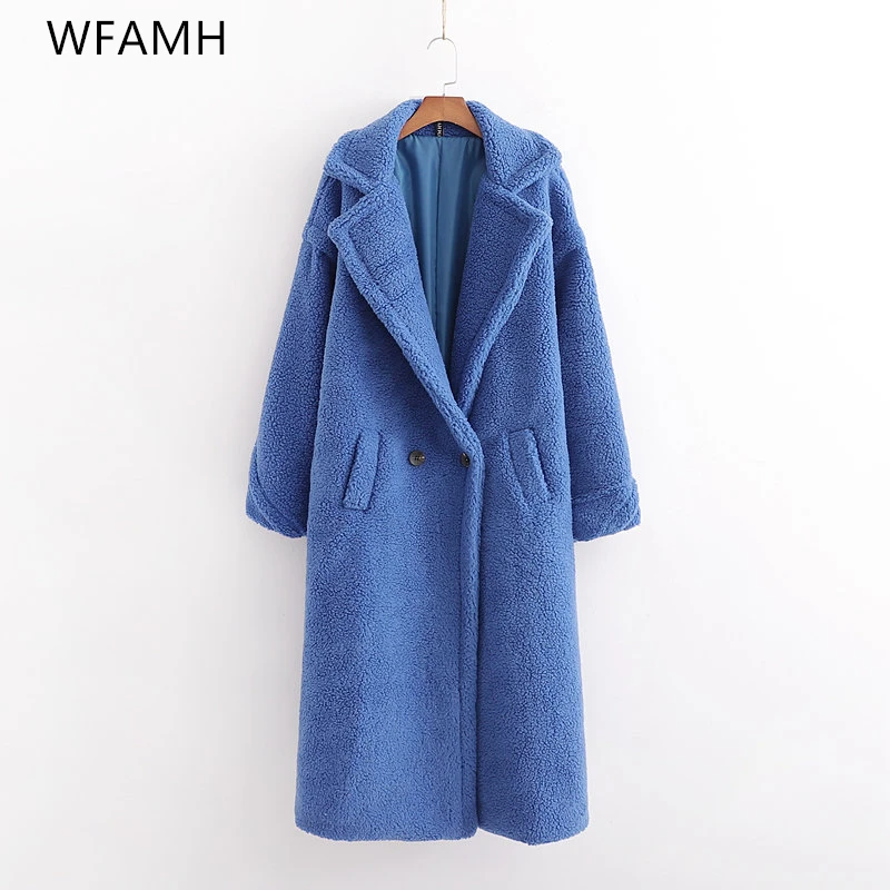 2023New Autumn Winter Faux Fur Coats Women's Fashion Wild Wild Solid Color Thick Warm Plus Size Casual Long Fur Coat Jacket