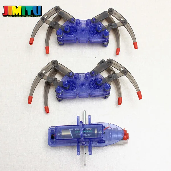 JIMITU DIY собрать умный электрический робот паук игрушка образовательный набор