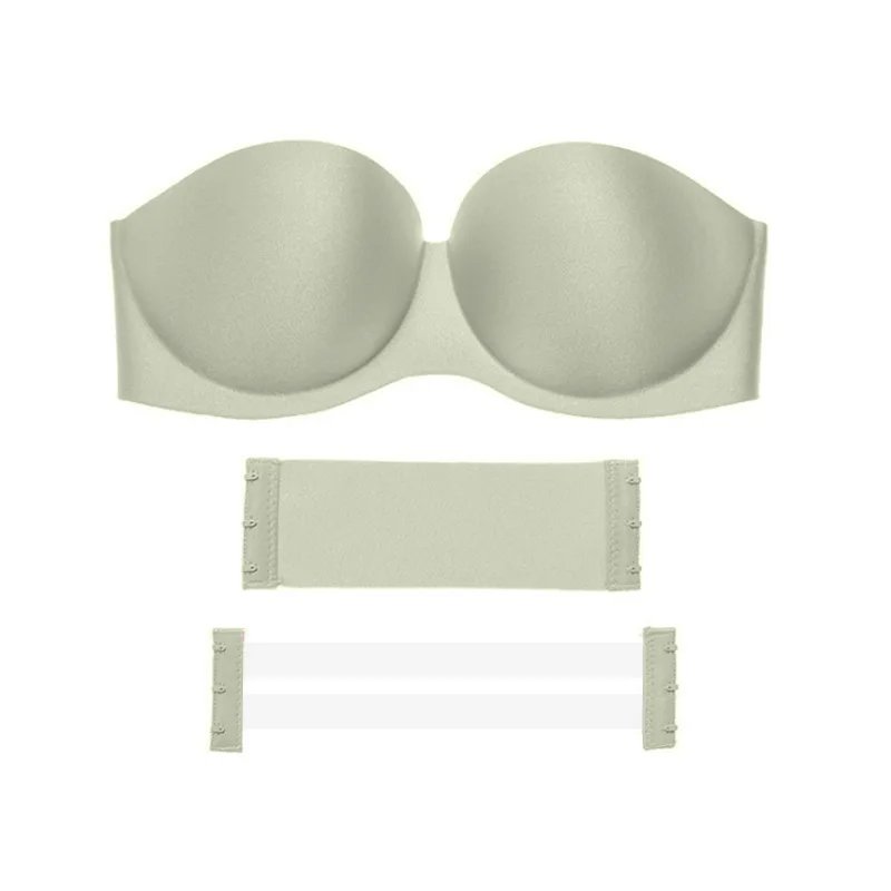 

Women's Underwear Strapless Invisible Bra Sexy Seamless Underwear Thick and Thin Wedding Dress Gathering Beautiful Back Tube Top