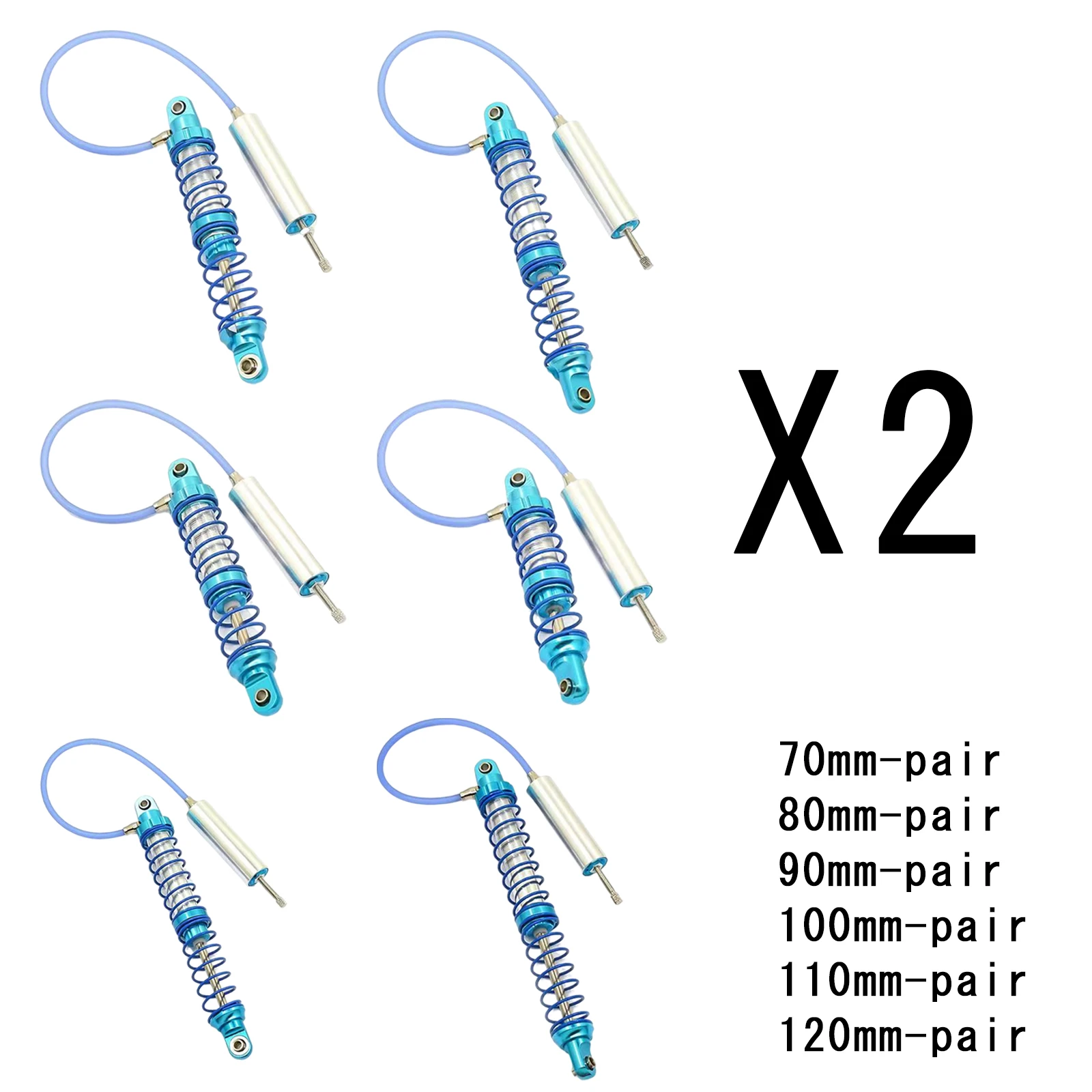 

2pcs Negative Pressure Shock Absorber Mount for 1/8 1/10 Car Trucks Upgrade