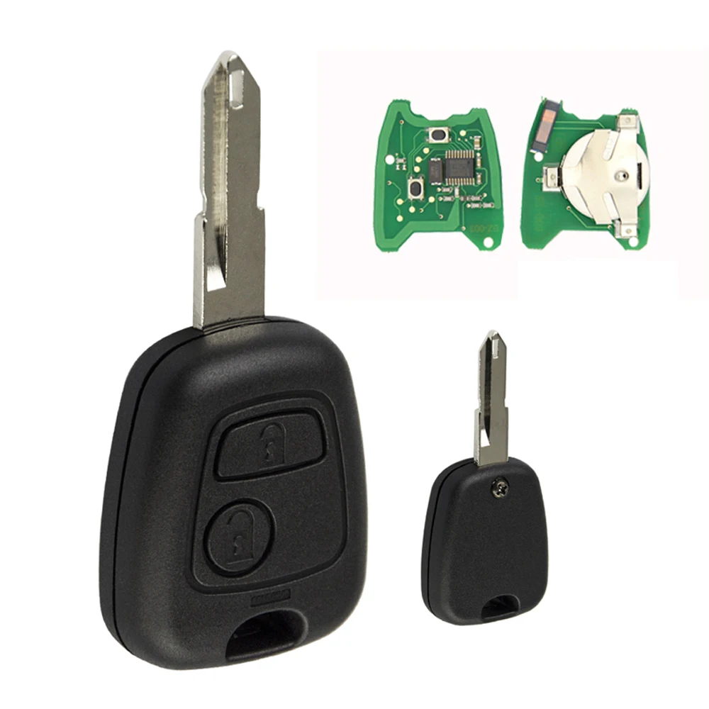 OkeyTech 2 шт. дистанционный ключ для Citroen C3 C4 C5 Berlingo Xsara Picasso X7 Peugeot 206 407 3008 SX9 Blade 433 МГц ID46