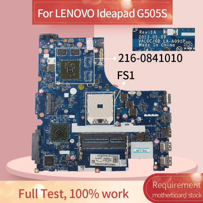 Материнская плата для ноутбука LENOVO Ideapad G505S материнская 90006875 216 0841010