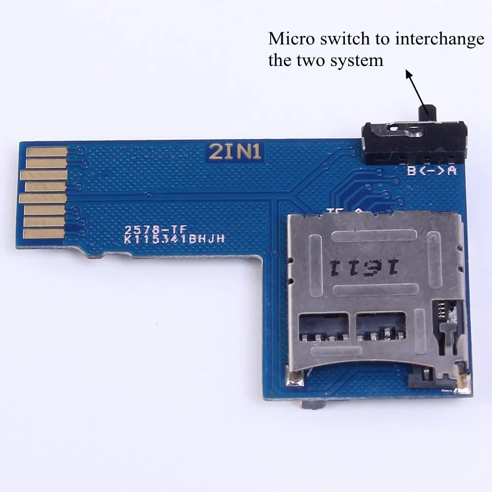 

Micro SD Card Memory Storage Board Shield Module Icstation 2 in 1 Dual System Switcher for Raspberry Pi B+ 2B 3B