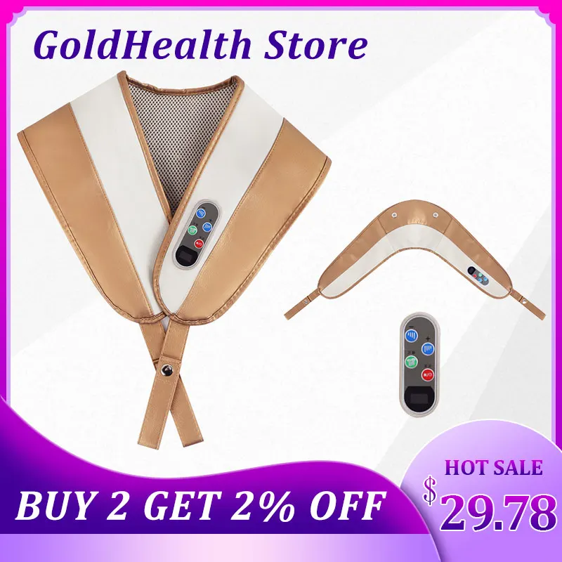 HIDOMDOM u образный Электрический массажер для похудения шиацу спины и шеи через