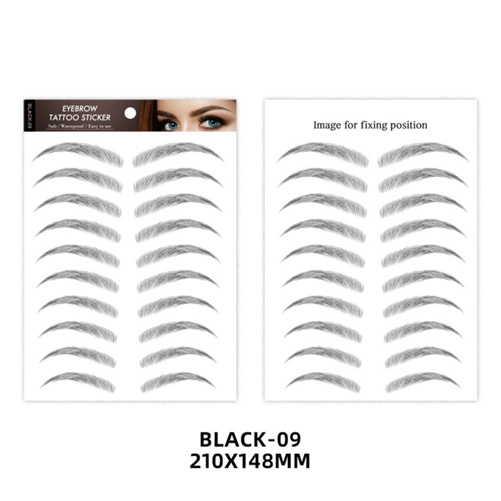 Hot Eyebrow Tattoo Sticker False Eyebrows Waterproof 7 Days Long Lasting 6D Kit Eye Makeup Cosmetics t6 | Красота и здоровье