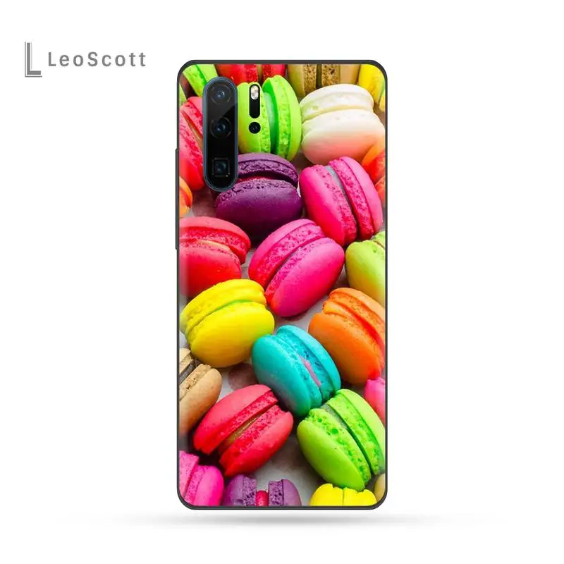 

Dessert ice cream Macaron Food Phone Case For Huawei P9 P10 P20 P30 Pro Lite smart Mate 10 Lite 20 Y5 Y6 Y7 2018 2019