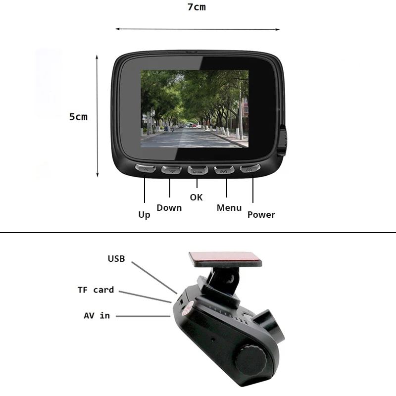E ACE Автомобильный видеорегистратор 2 0 дюймов Мини FHD 1080P Камера видео