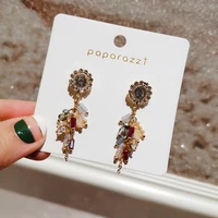 2020 new womens earrings delicate rhinestone retro tassels earrings for women bijoux korean boucle gifts jewelry wholesale