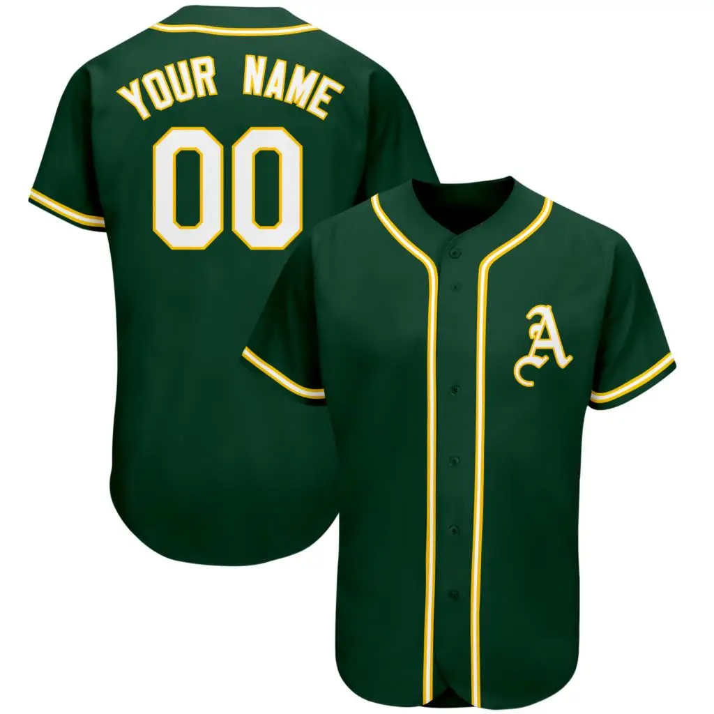 

High Quality Custom Baseball Jersey Stitch Team/Your Name/Number Quick-dry Player's Sportswear Button-down for Men/Women/Youth