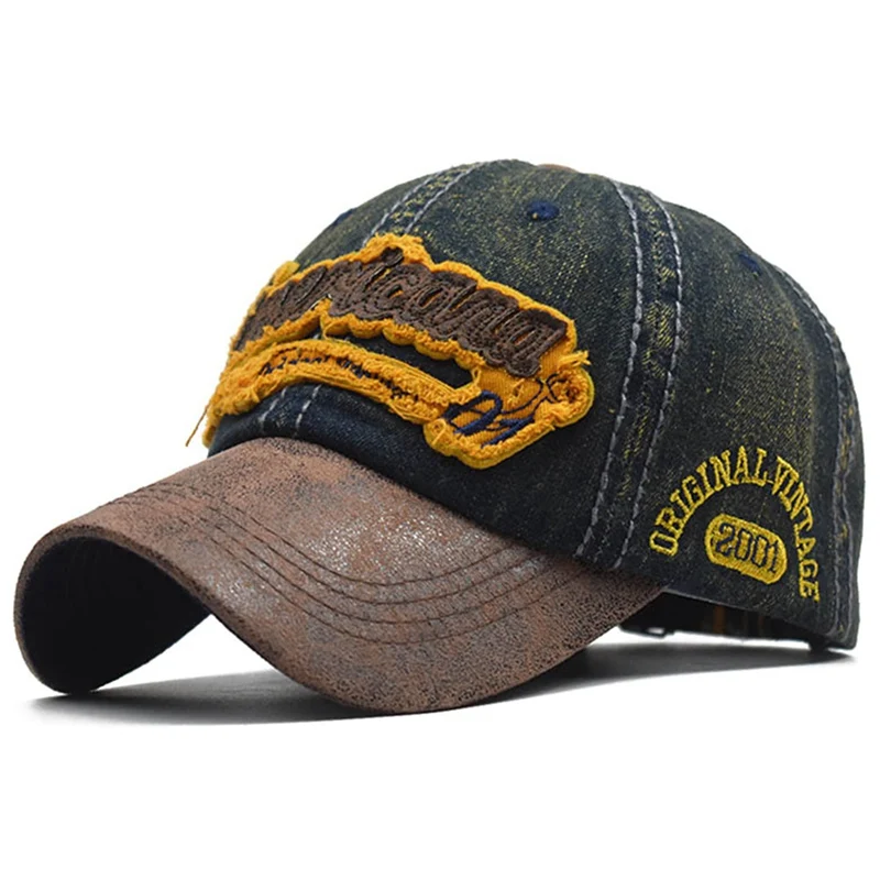 

2021 Summer Cotton Letter Baseball Cap Retro Outdoor Sport Caps Women Bone Curved Fitted Washed Vintage Dad Hats For Men Gorras