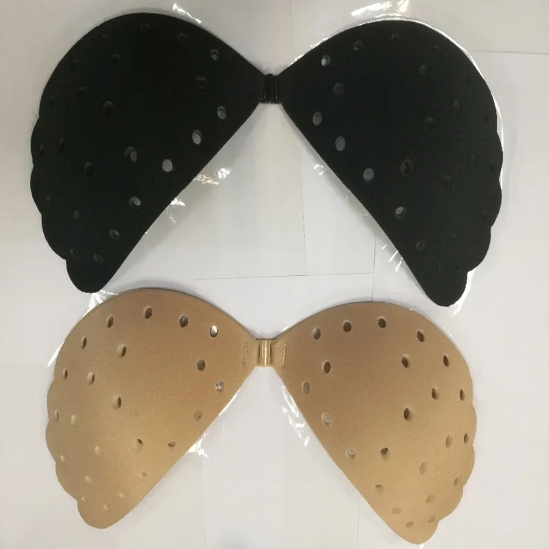 Invisible Bras Self Adhesive Backless Front Closure Strapless Bra Push Up Breast Cup A B C D  For Wedding Party Dress