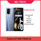 Realme GT CN версия, 8 ГБ, 128 ГБ, 5G дюйма, мобильный телефон дюйма, FHD + SuperAMOLED, 6,43 Гц, Восьмиядерный процессор Snapdragon 120, 65 Вт, быстрая зарядка, Android 11
