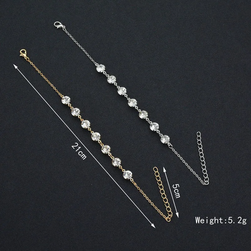 Fashion Crystal Bracelet Gold and Silver Weight Loss Magnetic Therapy Ankle Products Slimming Health Jewelry | Красота и здоровье