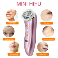 ultrasonic mini hifu high intensity focused ultrasound facial lifting machine face lift rf led anti wrinkle skin care spa beauty