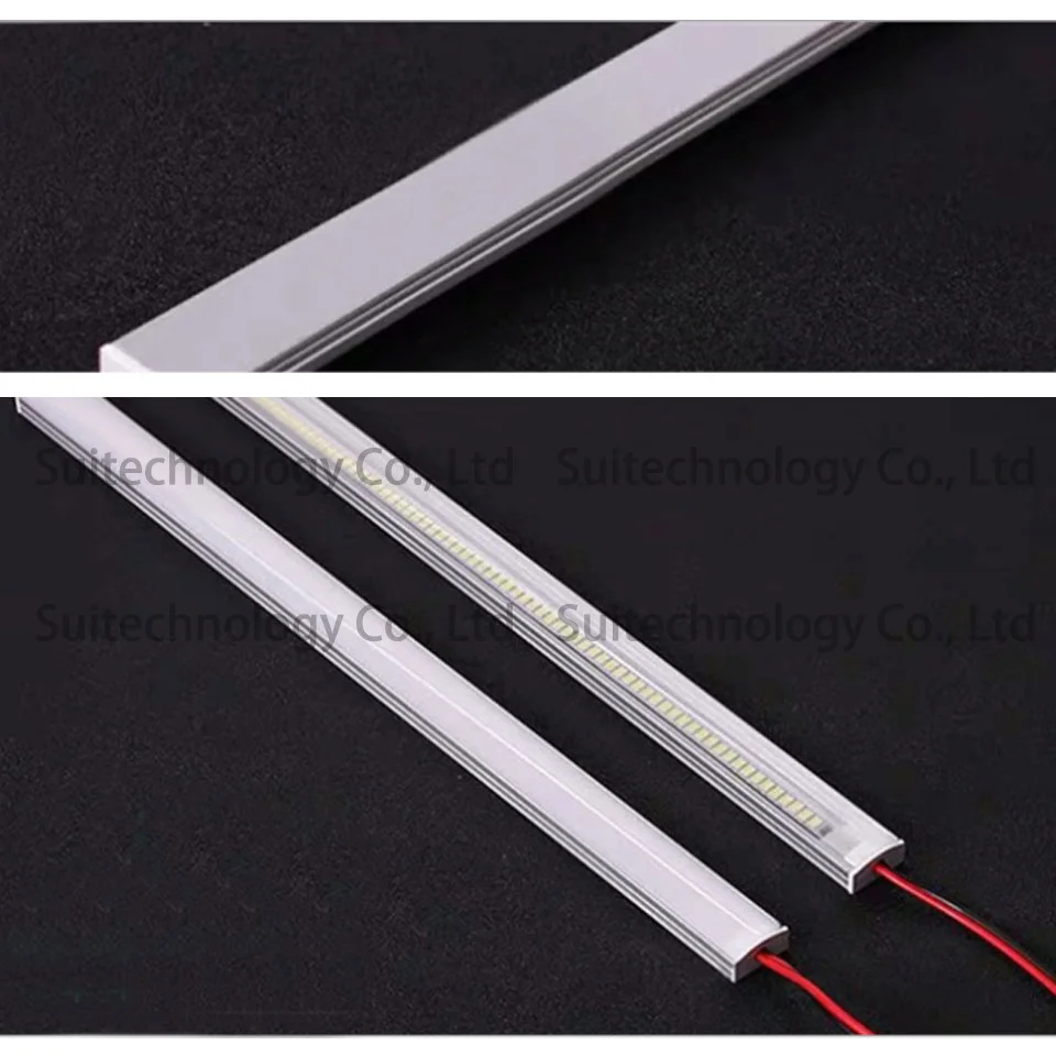 4 шт. светодиодный U Тип Слот твердая световая полоса AC220V световая полоса для витрины винный шкаф свет для полки зеркало передняя Световая трубка