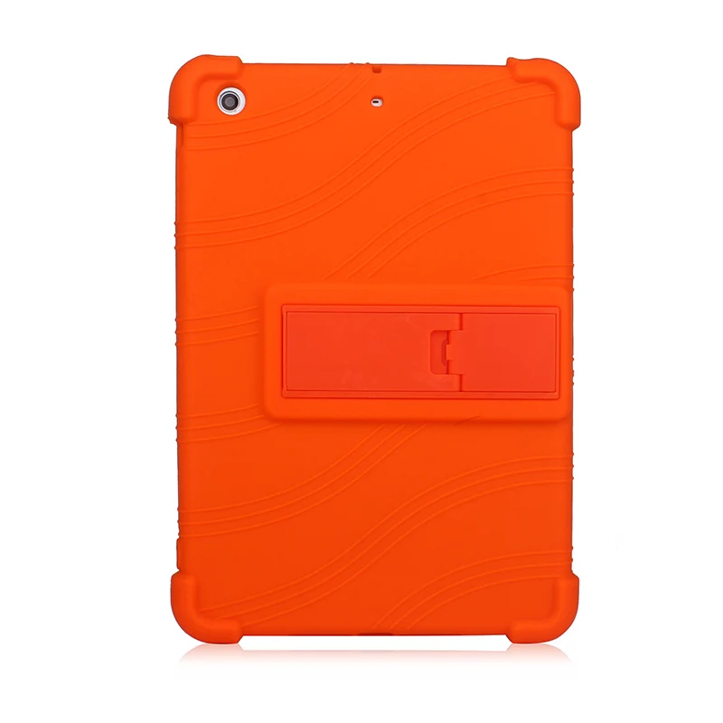 Оранжевый SZOXBY для Apple Ipad Mini 1 2 3 7,9 дюймов силиконовый чехол для планшетных ПК анти-осенний Корпус кронштейн Hockproof ударопрочный Стенд мягкий чехол - Цвет: Оранжевый