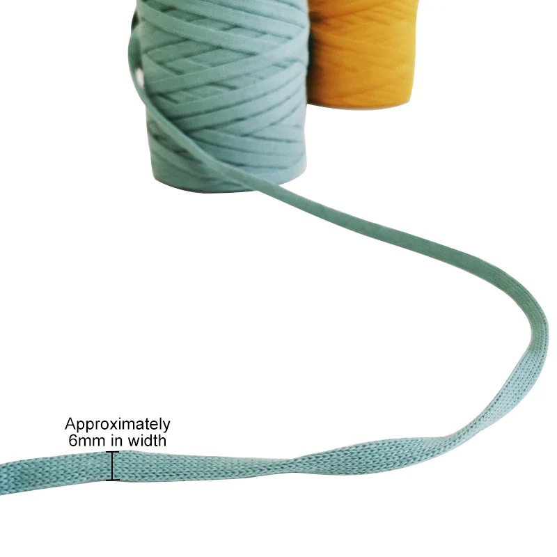 100 м/рулон Тканевая обувь на плоской подошве в нить для бытовой ручной Вязание DIY