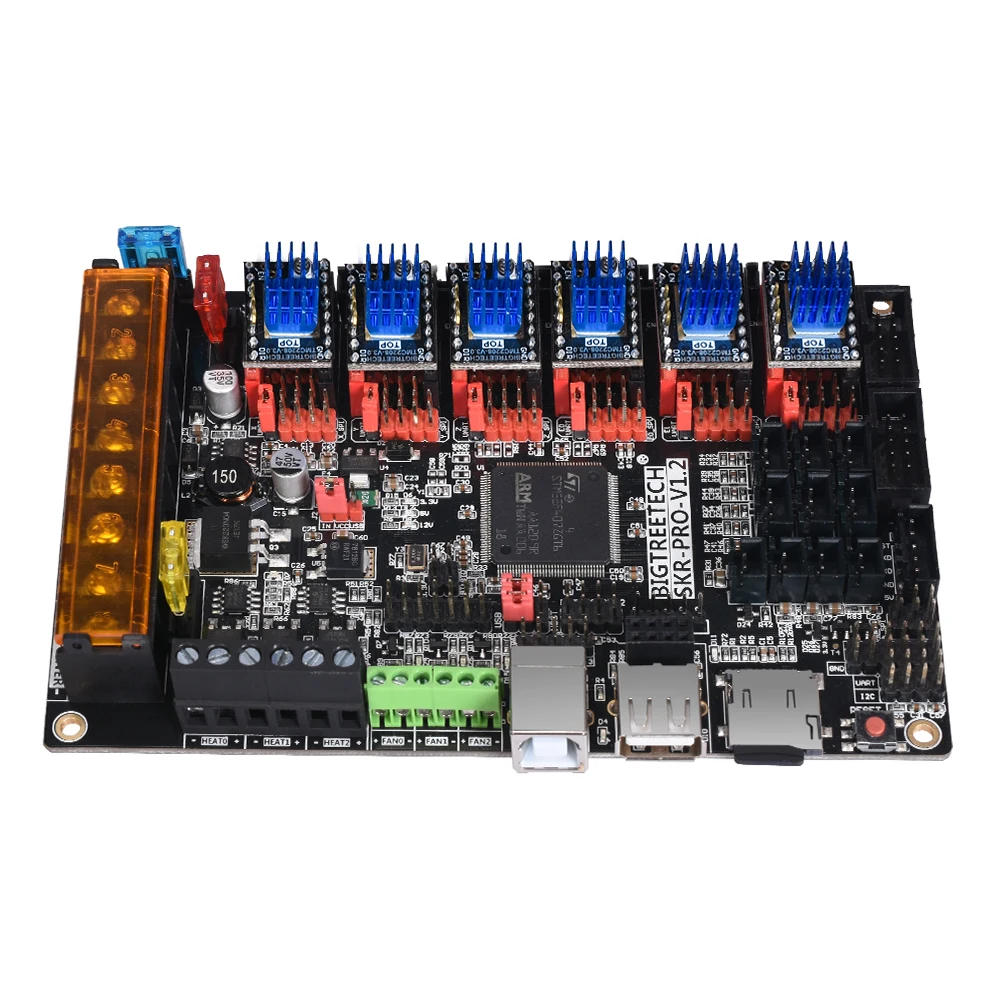 Плата управления BIGTREETECH SKR PRO V1.2 32 бит + TMC2209 TMC2208 TMC2130 TFT35 V2.0 Запчасти для 3D-принтера