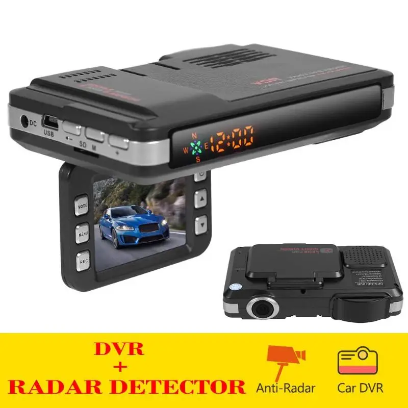 VGR3 2 в 1 Автомобильный радар-детектор видеорегистратор Dash Cam радар детектор скорости Предупреждение X K диапазон Русская версия