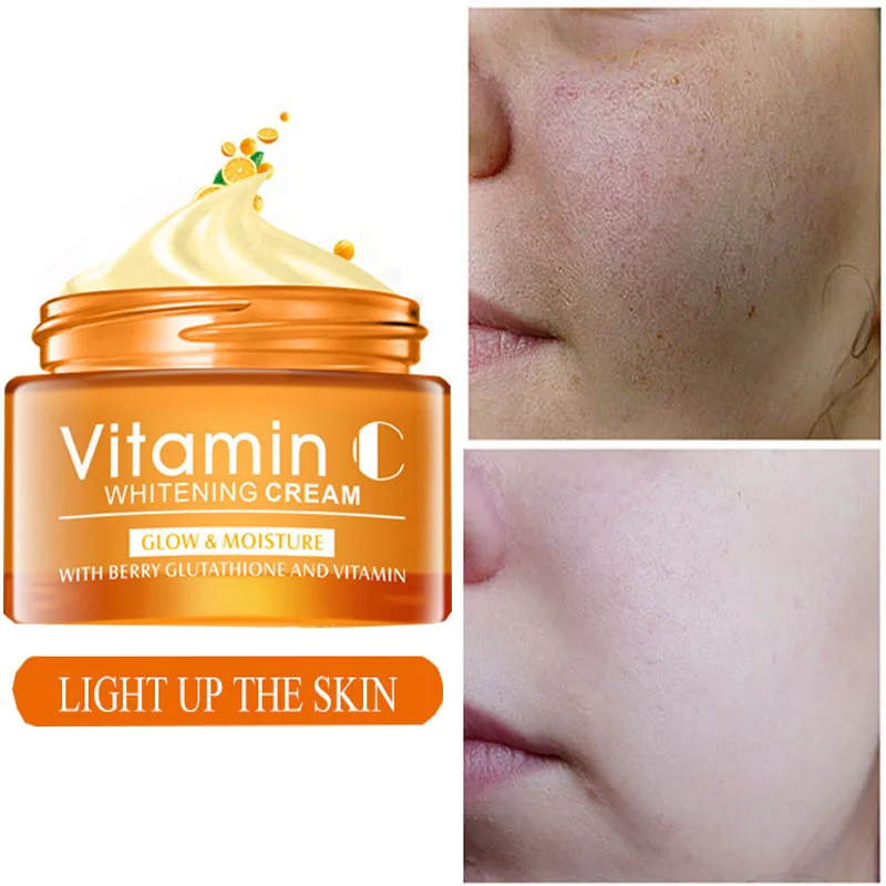 

Disaar Vitamin C Effective Whitening Face Cream Brighten Skin Lightening Nourish Moisturizer Shrink Pores Anti Aging Skin Care