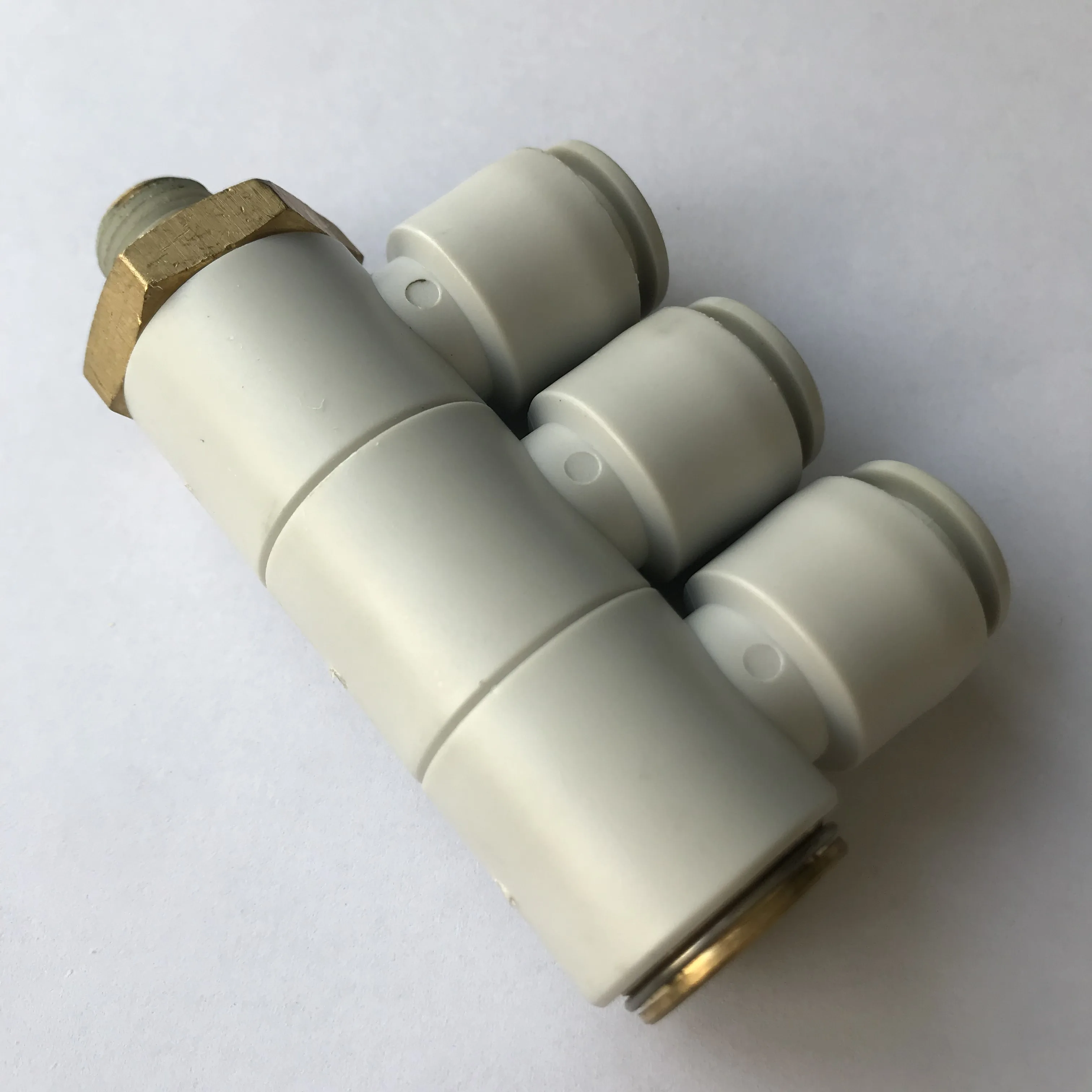 Размер трубки 12mm-1/4 PT резьба Стиль Воздушный фитинг тройной Универсальный