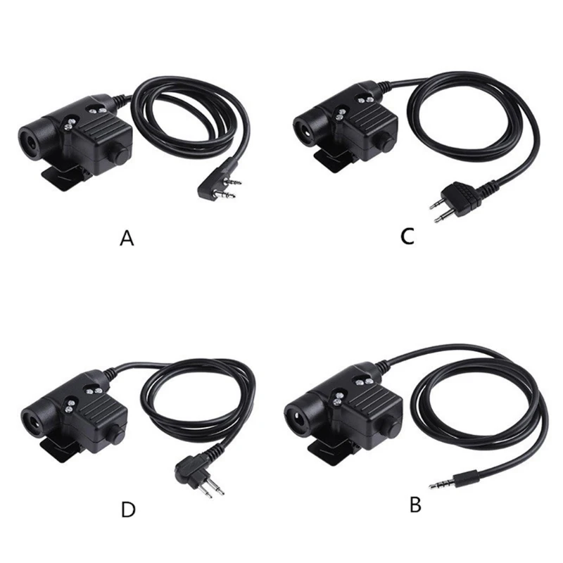 

Helmet Headset PTT Hunting Military Airsoft Headset Adapter for kenwood