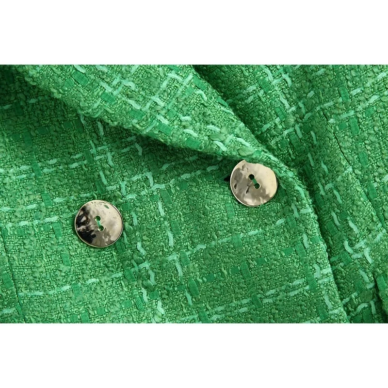 

2021 New Double Breasted Women Blazer Casual Jacket Spring-Autumn Loose Coat Streetwear Female OL Suits