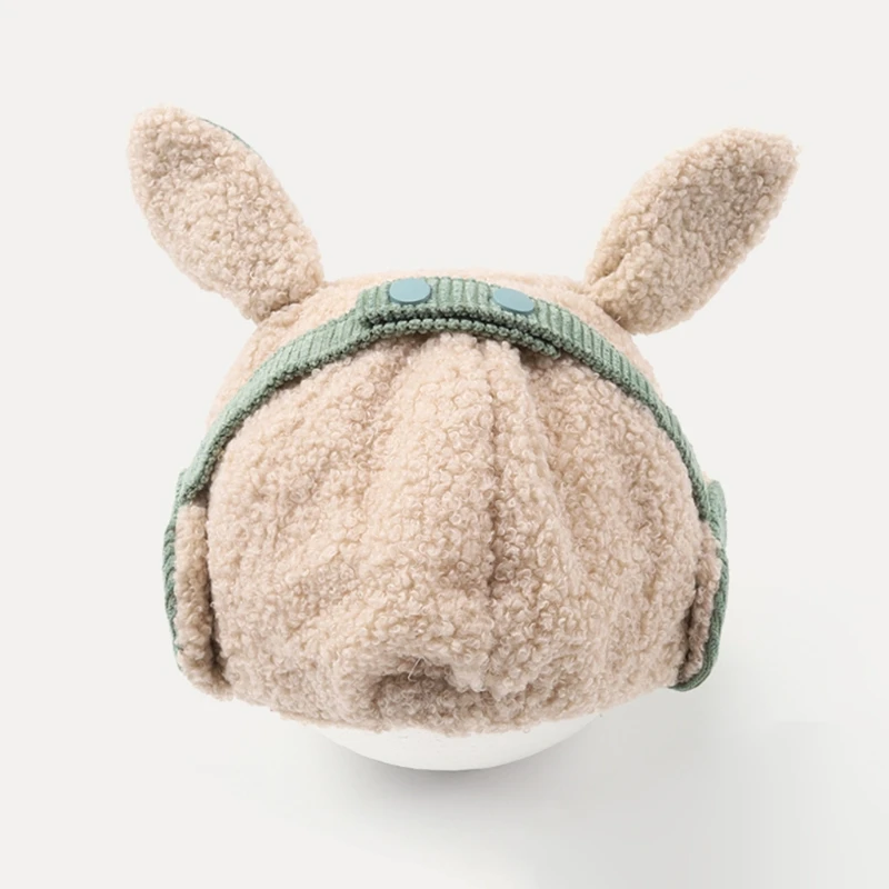 

Cute Rabbit Ears Winter Warm Kids Children Beanie Cap Plush Ear Protector Hat