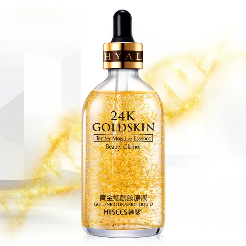 

24k Gold Essence Shrink Pores Repair Men and Women Hyaluronic Acid Liquid Moisturizing and Hydrating