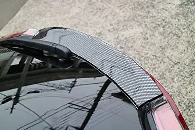 

Black Rear Trunk Spoiler Wing Decorative Cover Trim For Toyota C-HR 2016-2018
