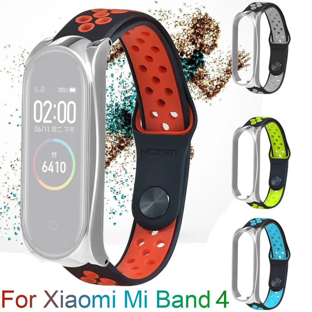 Beautyss Bracelet for Xiaomi Mi Band 4 Sport Strap watch Silicone For xiaomi mi band bracelet Miband | Электроника