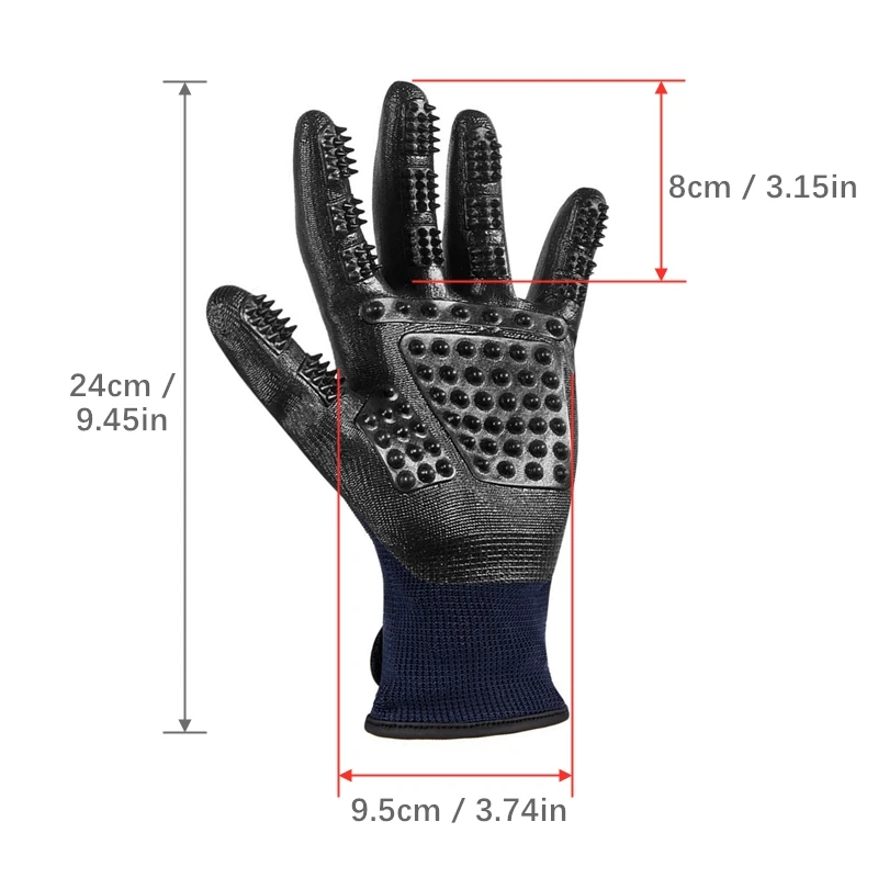 1 пара перчатки для груминга кошек | Дом и сад