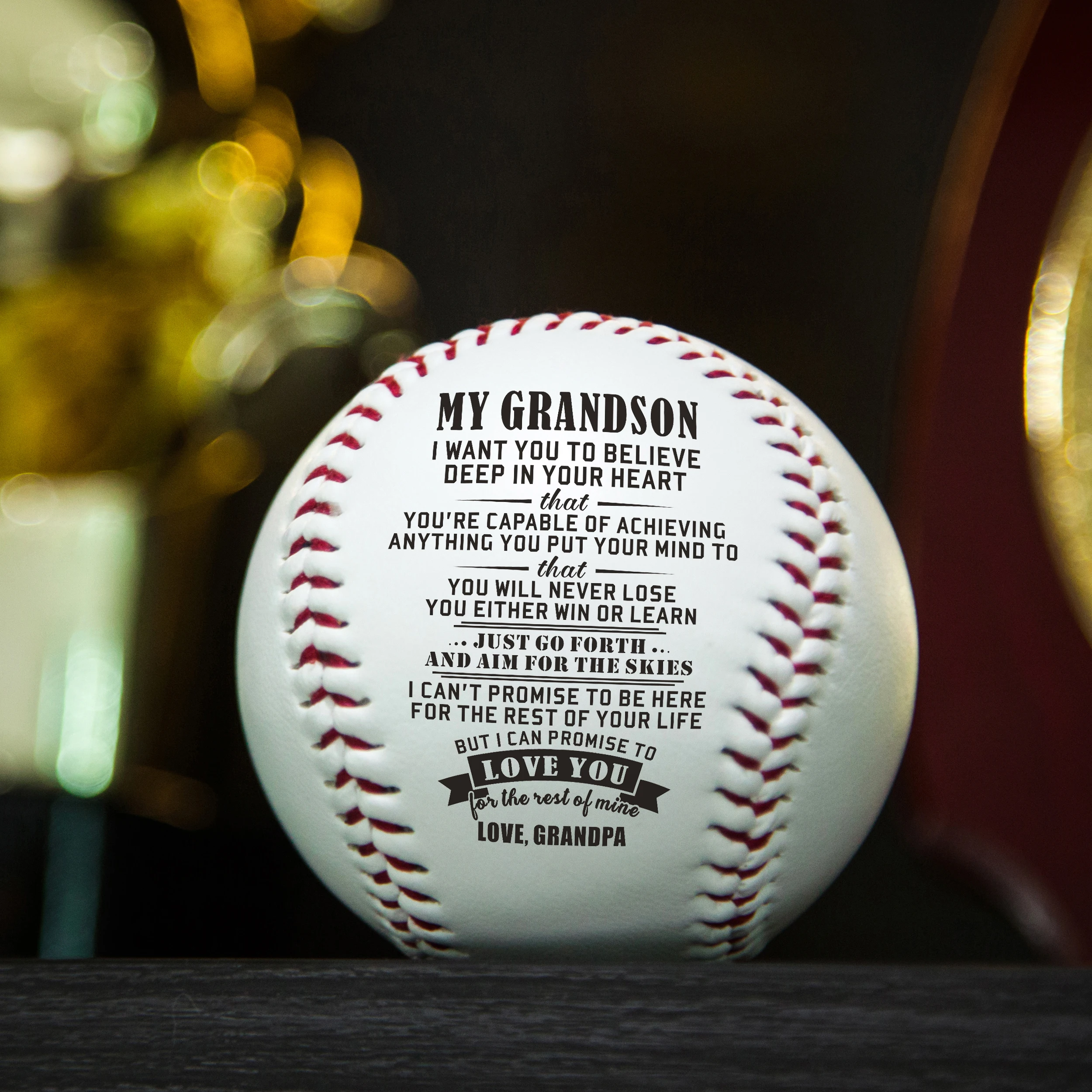 Дедушка и бабушка для внука бейсбольная модель белый базовый мяч тренировочная