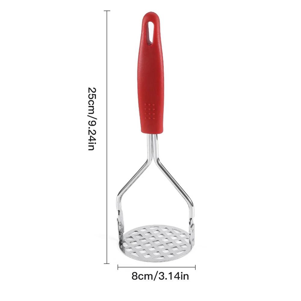 

Potato Masher Stainless Steel Potatoes Mud Pressure Mud Machine Fruit Crusher Vegetable Tools Kitchen Garlic Crusher Gadgets