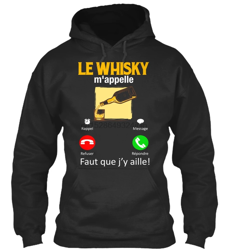 Мужская толстовка с длинным рукавом LE WHISKY MɺPPELLE! Для женщин в уличном стиле |